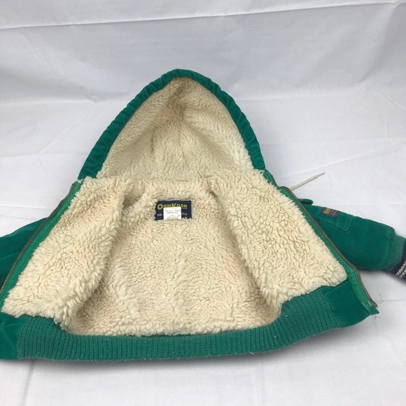 Vintage 70s Oshkosh corduroy sherpa green jacket - Picture 11 of 11